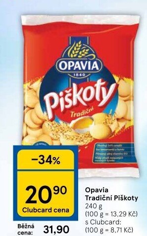 Piškoty Opavia