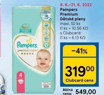 Pleny dětské Pampers Premium Care