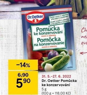 Pomůcka ke konzervování Dr. Oetker