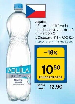 Přírodní voda Aquila