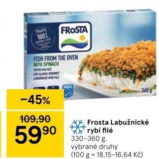 Rybí filé labužnické mražené Frosta