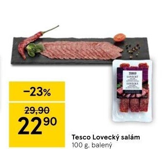 Salám lovecký Tesco