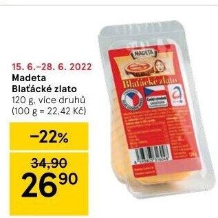 Sýr Blaťácké zlato Madeta