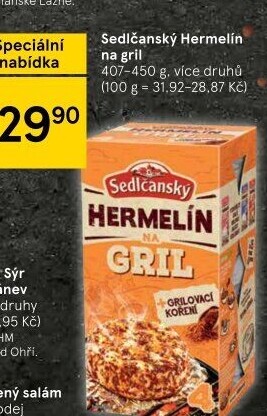 Sýr Hermelín na gril Sedlčanský