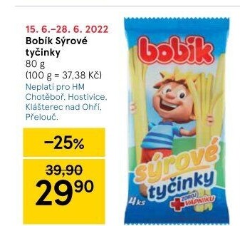 Sýrové tyčinky Bobík