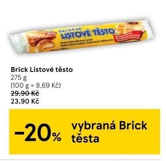 Těsto listové rozválené Brick