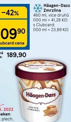 Zmrzlina v kelímku Häagen-Dazs