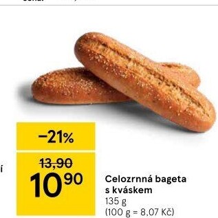 Bageta celozrnná