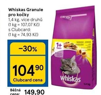 Granule pro kočky Whiskas
