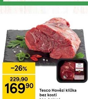 Hovězí kližka bez kosti Tesco