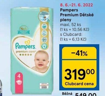 Pleny dětské Pampers Premium Care