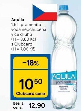 Přírodní voda Aquila