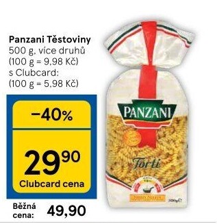 Těstoviny Panzani