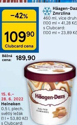 Zmrzlina v kelímku Häagen-Dazs