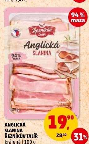 Anglická slanina Řezníkův talíř