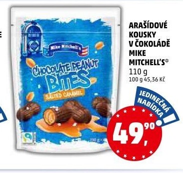 Arašídové kousky v čokoládě Mike Mitchell'