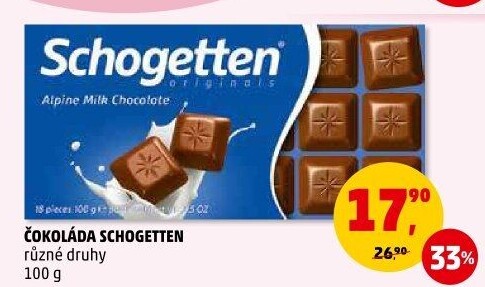Čokoláda Schogetten Trumpf