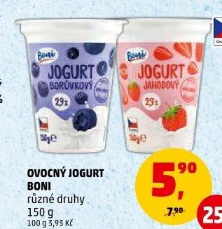 Jogurt ochucený Boni