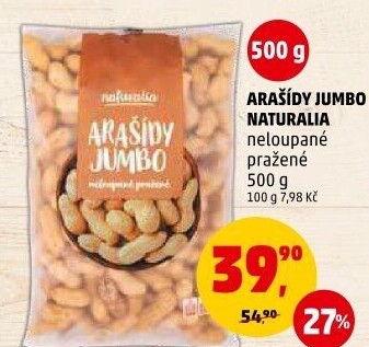 Neloupané arašídy Naturalia