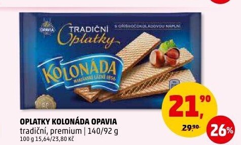 Oplatky Kolonáda Opavia