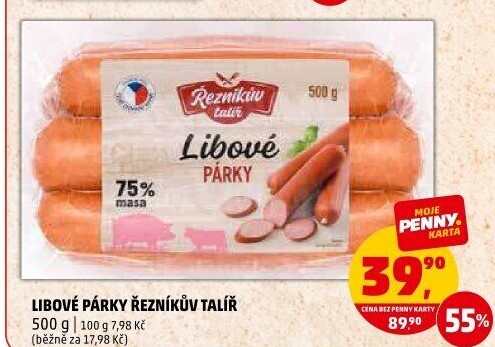 Párky libové Řezníkův talíř