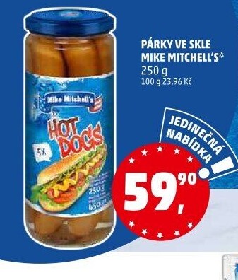 Párky ve skle Mike Mitchell'