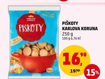 Piškoty Karlova Koruna