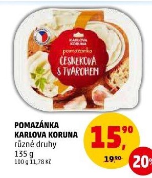 Pomazánky Karlova Koruna