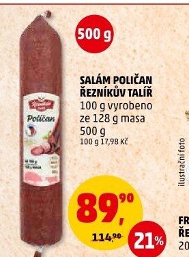 Salám Poličan Řezníkův talíř