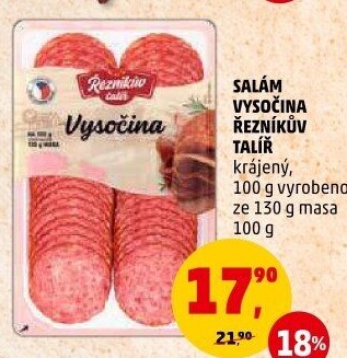 Salám Vysočina Řezníkův talíř