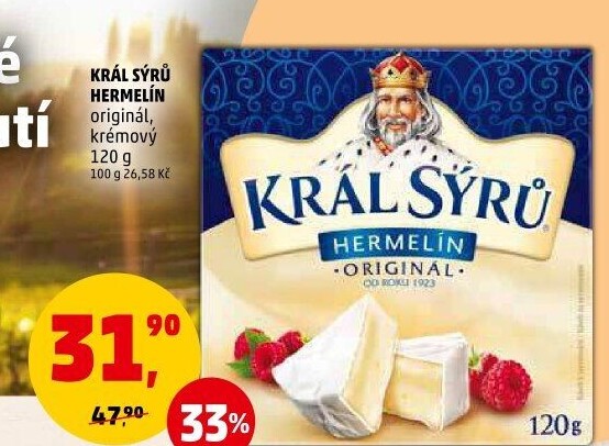 Sýr Hermelín Král sýrů