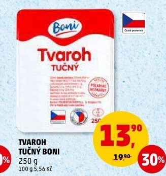 Tvaroh tučný Boni