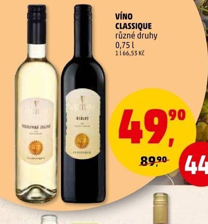 Vína Vinium Classique Velké Pavlovice