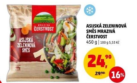 Zeleninová asijská směs mražená Mrazivá Čerstvost