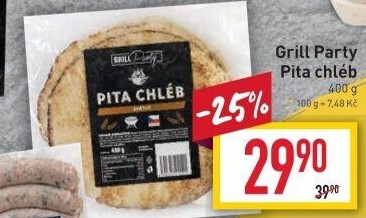 Chléb pita Grill Party