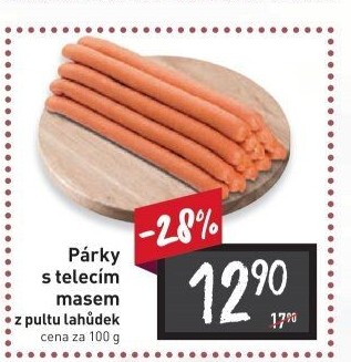 Párky s telecím masem