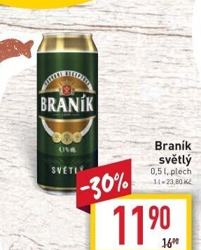 Pivo světlé Braník