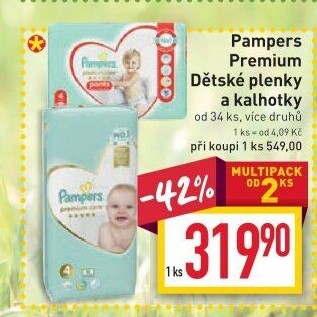 Pleny dětské Pampers Premium Care