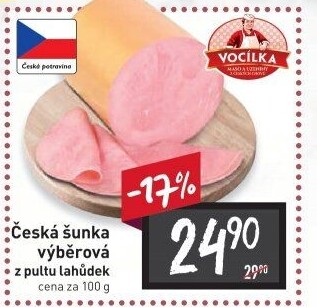 Šunka česká výběrová Vocílka