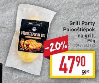 Sýr Polooštiepok na gril Grill Party