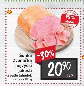 Šunka Zvonařka nejvyšší jakosti