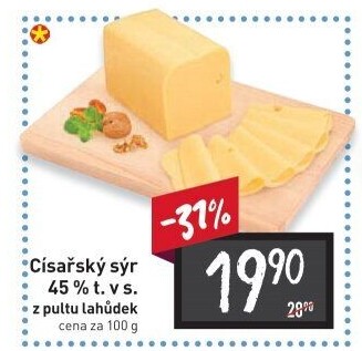 Sýr Císařský 45%