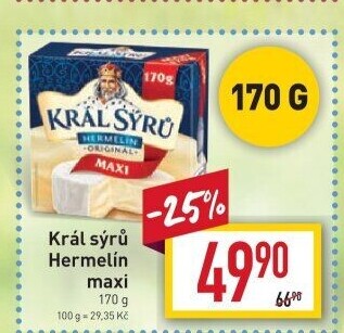 Sýr Hermelín Král sýrů