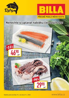 akční leták BILLA 15.6.2022-21.6.2022