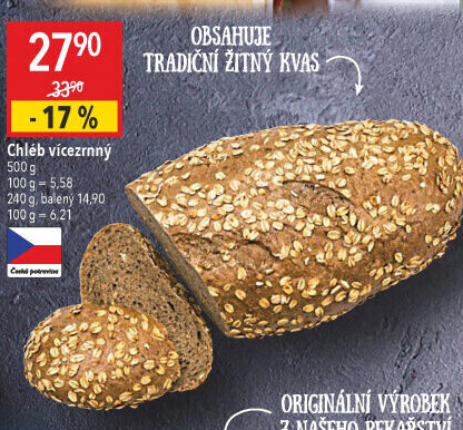 Chléb vícezrnný