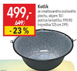 Smaltovaný kotlík