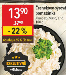 Sýrová pomazánka s česnekem