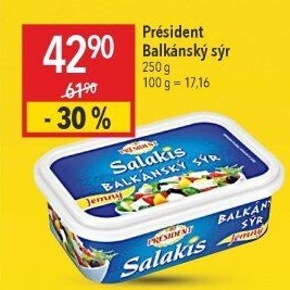 Balkánský sýr Président