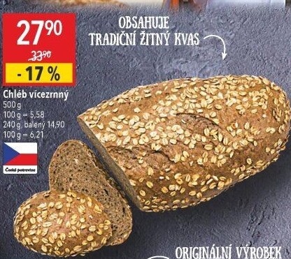 Chléb vícezrnný