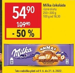 Čokoláda Milka